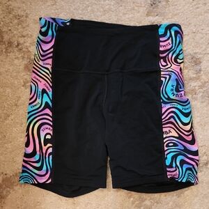 Zumba Wear Black and Rainbow Shorts